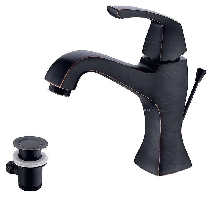 Смеситель для раковины Lemark Нубита чёрная бронза