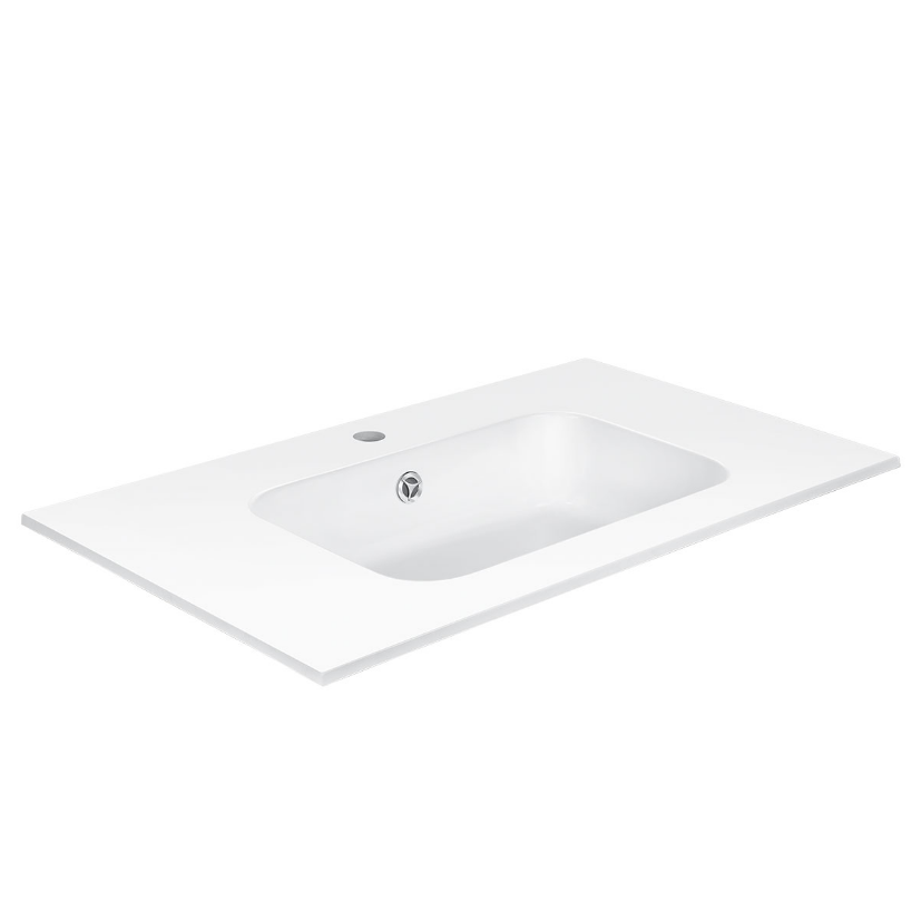 Раковина VINCEA VCB-2N800W из искуственного камня, цвет белый