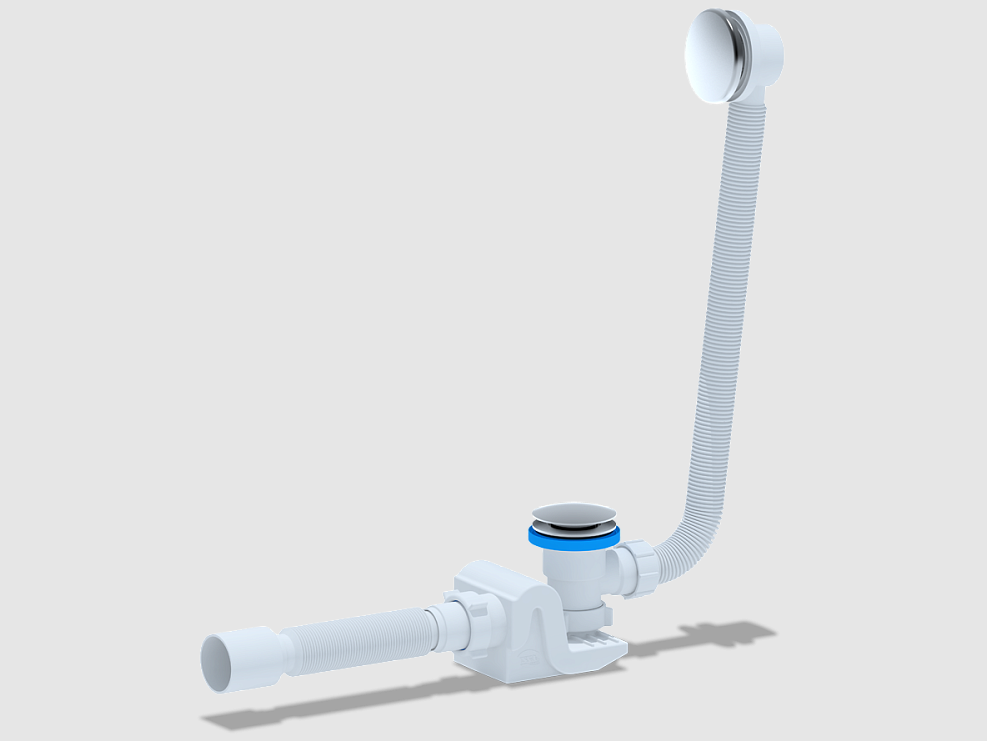 Слив-перелив для ванны Бриг АНИ Пласт EC655GS хром