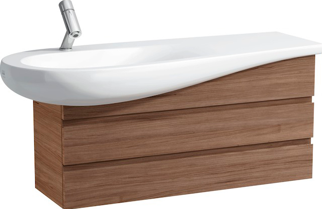 LAUFEN\ALESSIA: 2452.0.097.630.1 Alessi  Тумба  Орех для раковины 1497.3,  на 1200 mm															