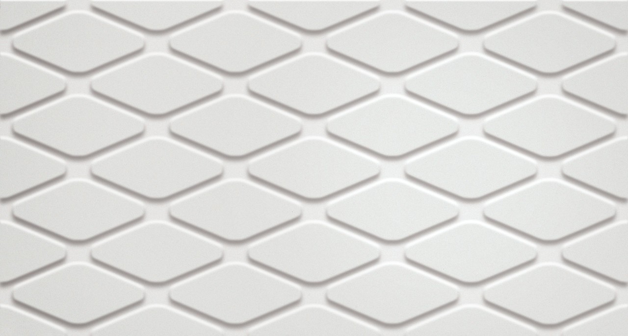 Керамическая плитка Atlas Concorde 3D White Rhombus Matt 30.5x56