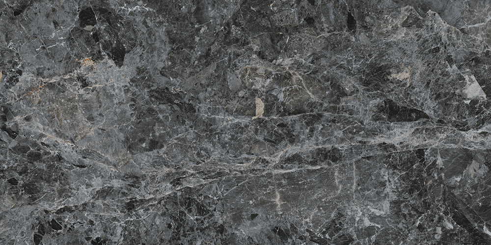 Керамогранит Vitra MarbleS Бреча Черный Лаппато R9 60х120 
