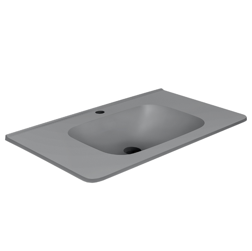 Раковина VINCEA VCB-2VP800G из кварцевого камня, цвет серый