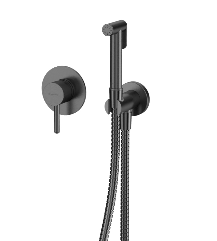 Система для биде скрытого монтажа на 2 отверстия WHITECROSS Y SYSYBI1GM оружейная сталь