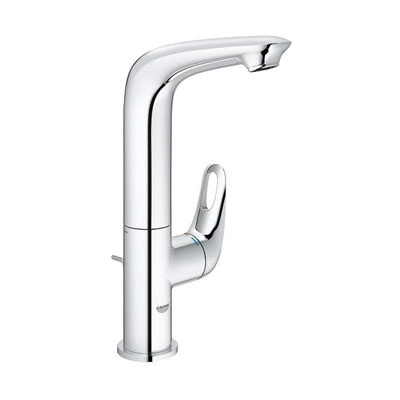 Смеситель для раковины GROHE Eurostyle New со сливным гарнитуром, высокий излив 23569003