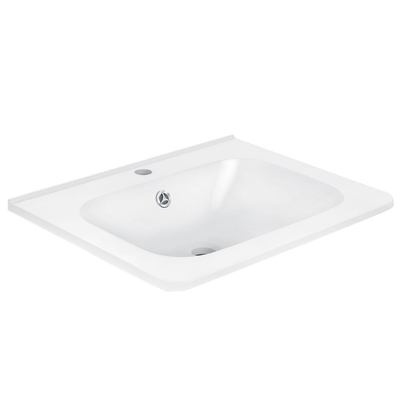 Раковина VINCEA VCB-2VP600W из искусственного камня, цвет белый