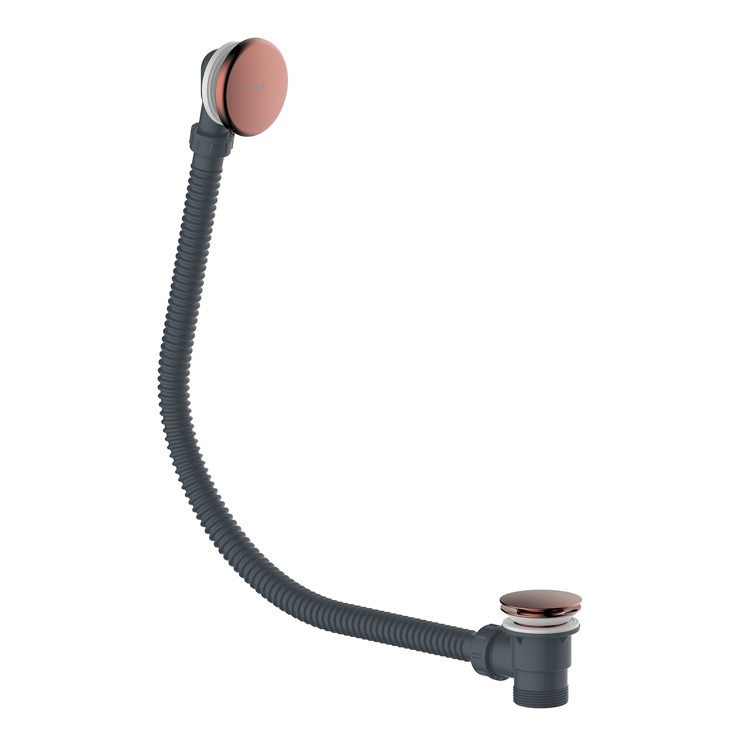 Слив-перелив для ванны WasserKraft A33 розовое золото