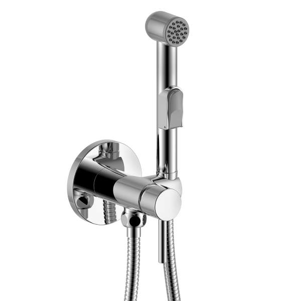 Смеситель встраиваемый Rossinka с гигиеническим душем хром X25-51