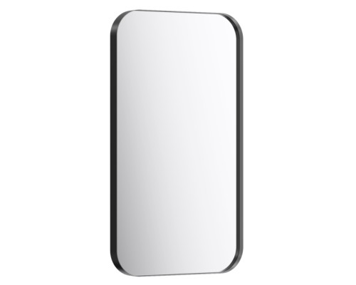 Зеркало в металлической раме AQWELLA RM Л5/BLK, 50*90 см, цвет чёрный