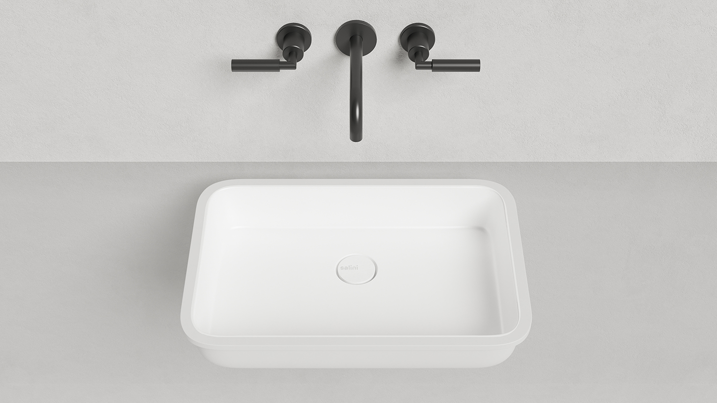 Раковина встраеваемая MAREA 10 S-stone(solix) матовая (750х400х129)