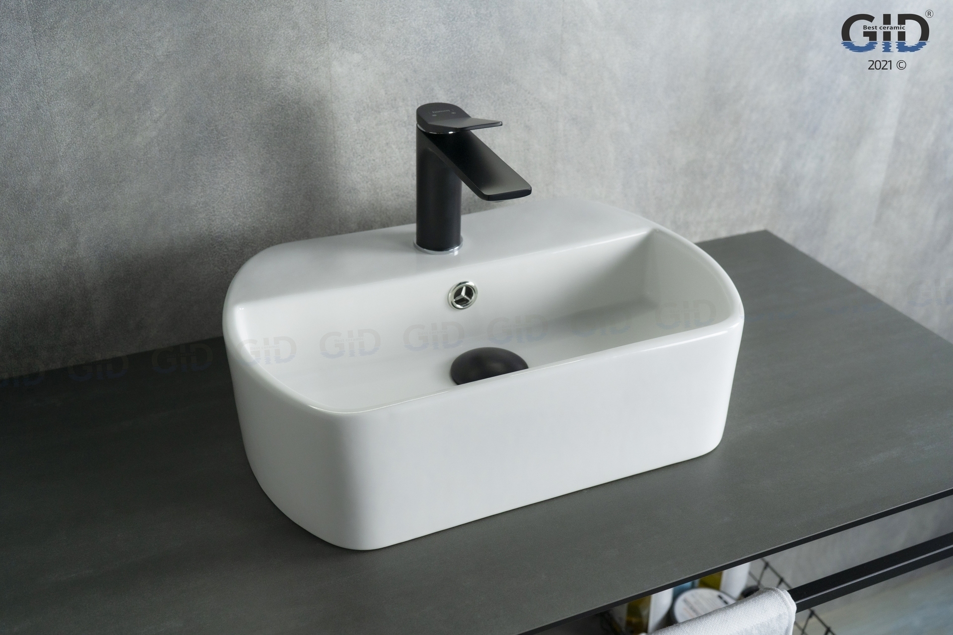 Раковина подвесная GID N9293 (445х360х130)