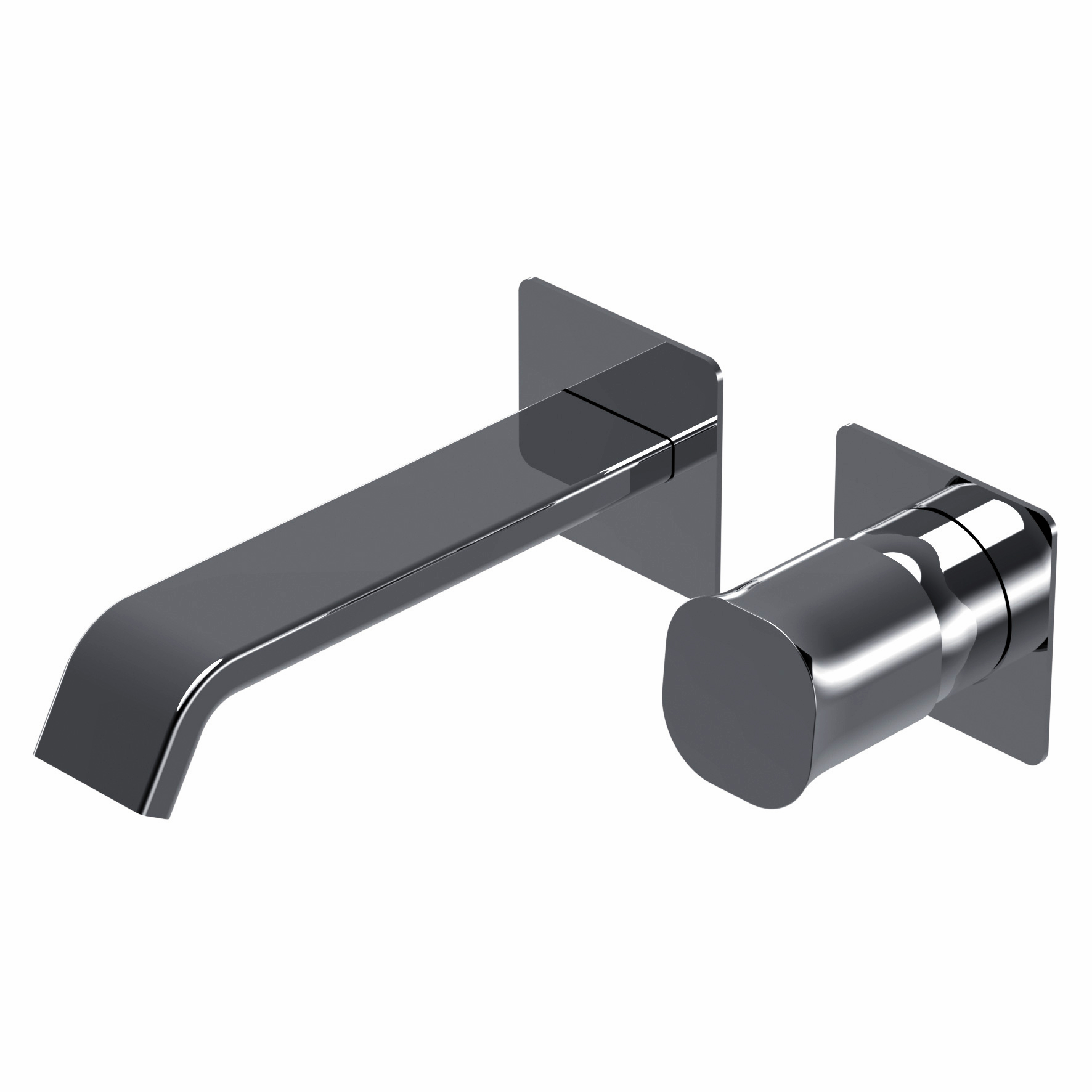 Смеситель д/р встраиваемый TAORMINA черный хром(BOX E0BA0115SX)