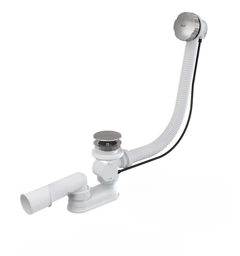 Слив-перелив для ванны Alcaplast A55KM автомат пластик/металл