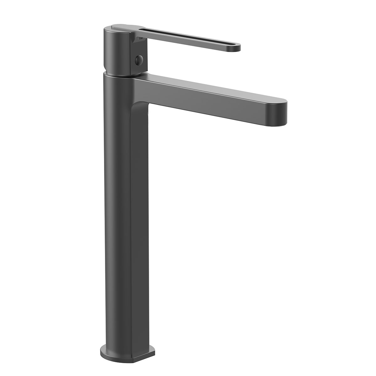 Смеситель для накладной раковины Vincea Rondo VBF-1R2GM вороненая сталь