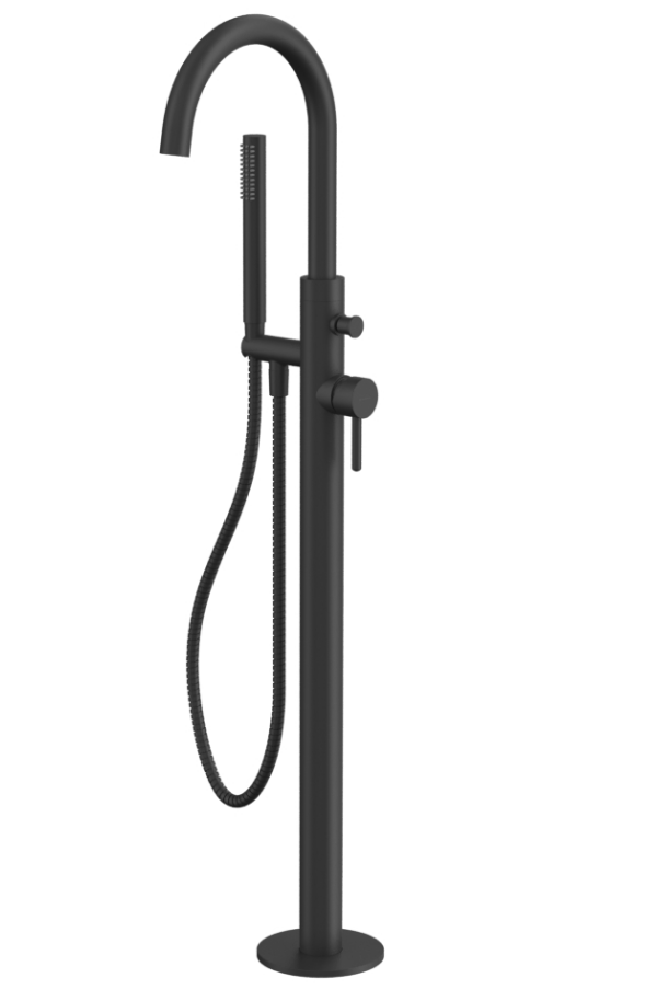 Смеситель для ванны отдельностоящий WHITECROSS Y Y1233BL (черный матовый)