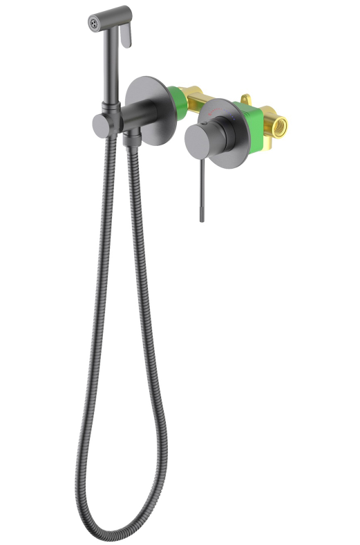 Гигиенический душ Saona 2339/18SM черное золото ( с защитой от ожога)