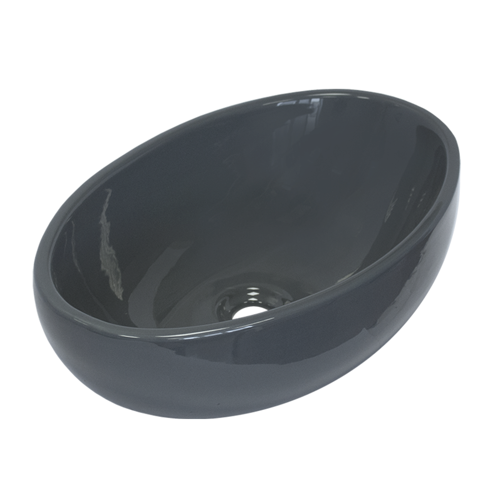Ринго Люкс GREY 53 умывальник для столешницы, серый, SL402303