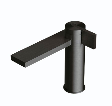 Смеситель д/р DOT316 нерж сталь черная