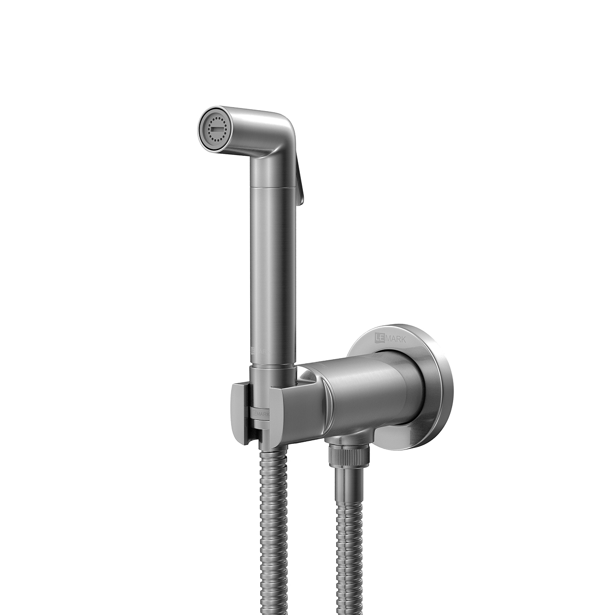 Смеситель с гигиеническим душем Lemark "Соло" встраиваемый, арт. LM7171GM, графит 
