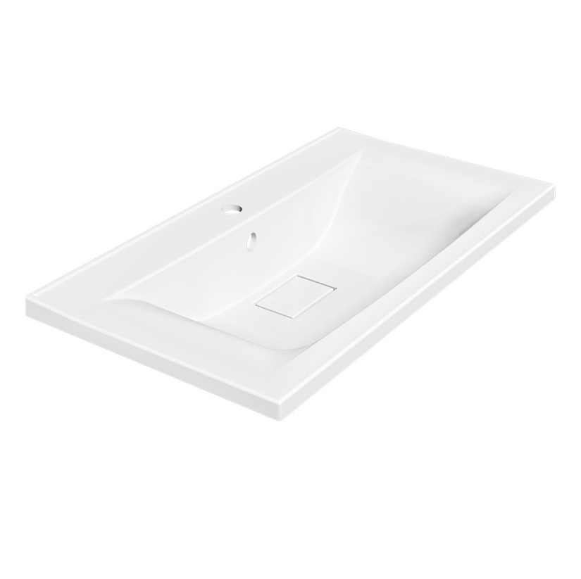 Раковина VINCEA VCB-3M800W из искусственного камня, цвет белый