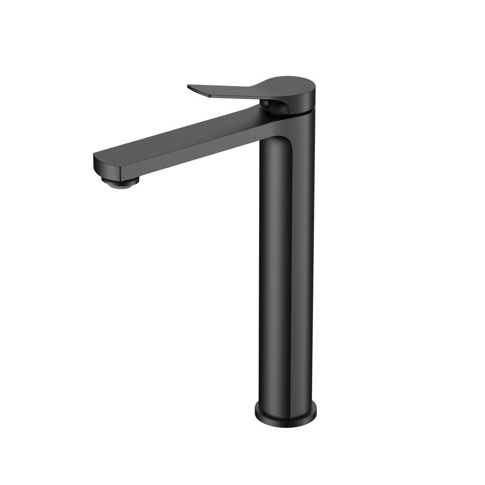 Смеситель для накладной раковины Vincea Arco VBF-4AR02MB, черный матовый