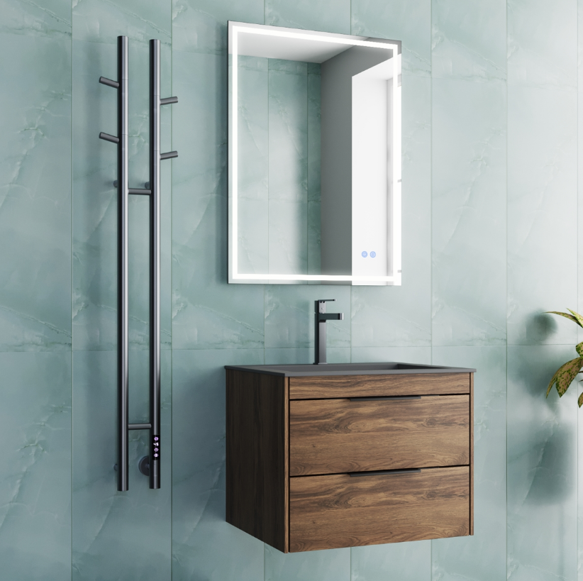 Полотенцесушитель электрический Vincea VTD-1D2GE 25х130, графит, таймер