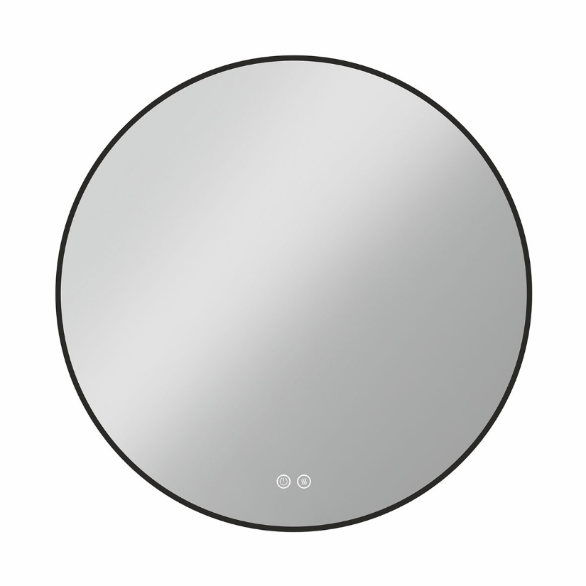 Зеркало LED VLM-3DE800B-2 800×800 c сенсорным выключателем и диммером, с функцией антизапотевания