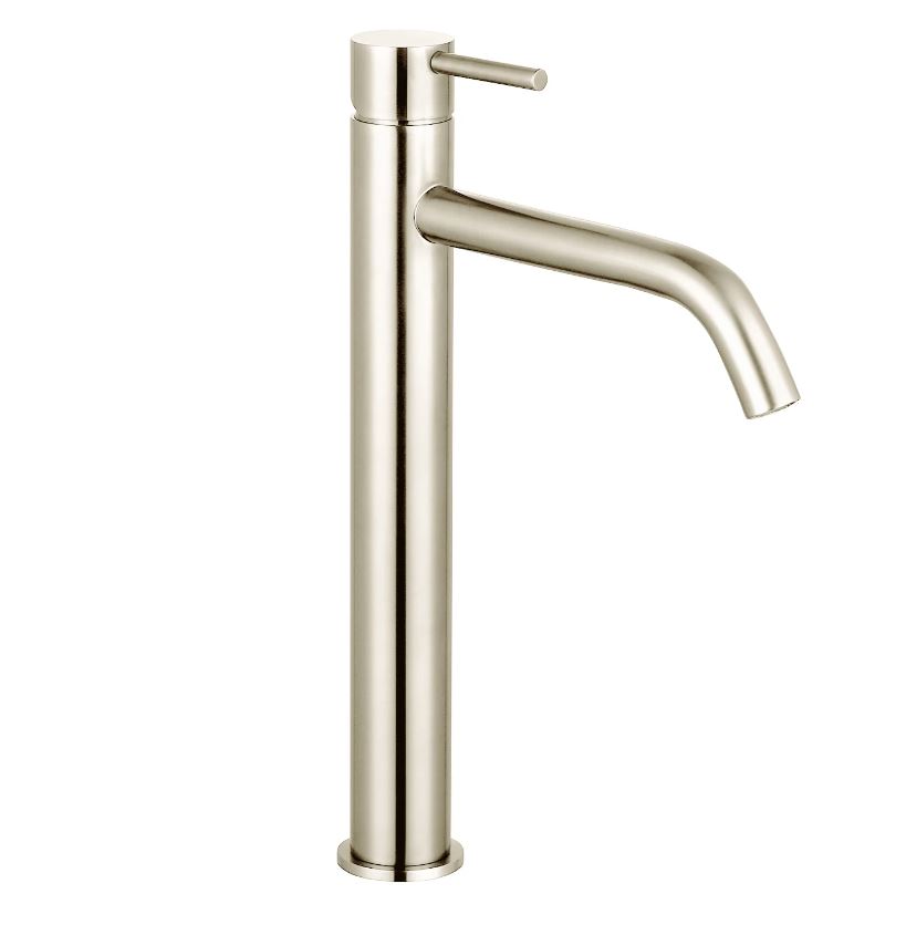 Смеситель для раковины AQUAme Siena AQM6214BN, высокий, шлифованное никель