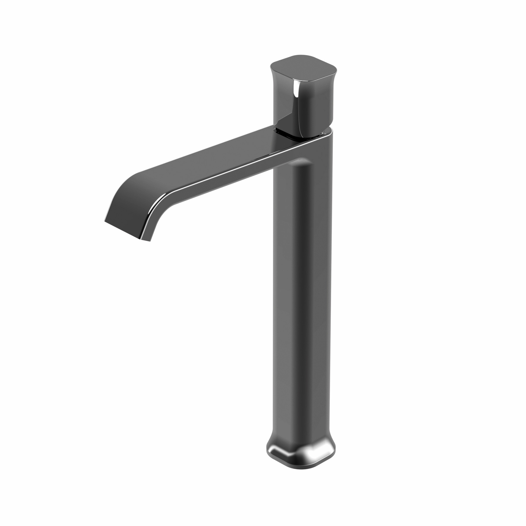 Смеситель д/р TAORMINA черный хром(раковина-чаша)