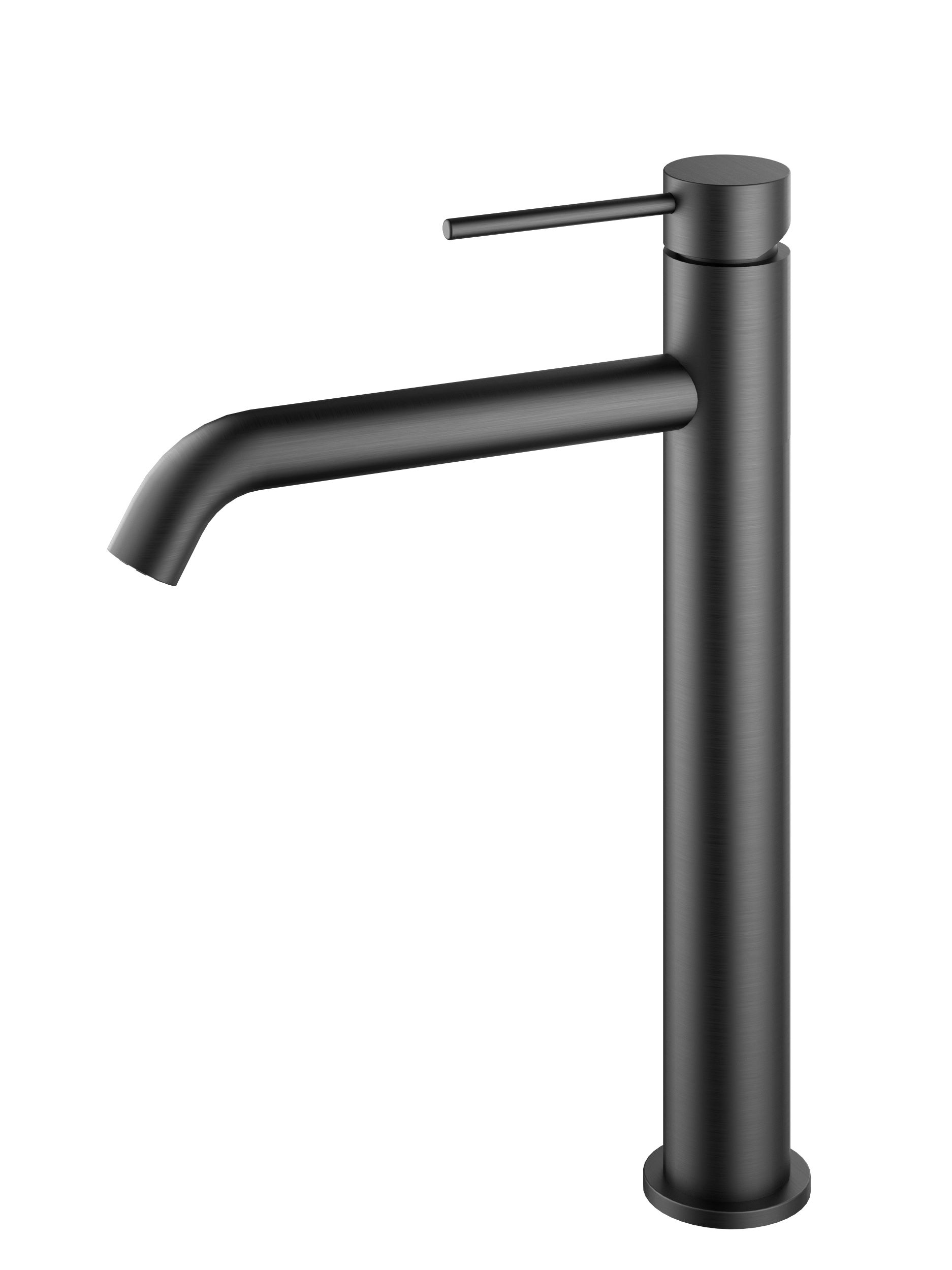 Смеситель для накладной раковины Vincea City VBF-2C2GM вороненая сталь