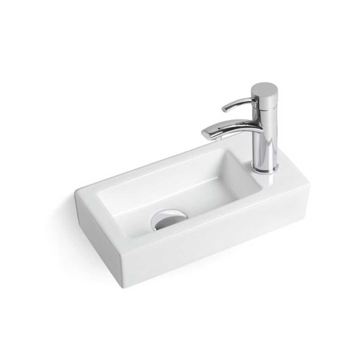 Раковина керамическая Vincea VBS-133R, 370*180*90, цвет белый																									