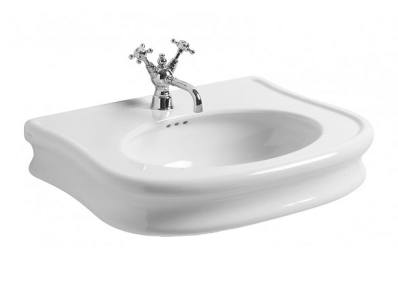 Раковина 70 LANTE с 1-им отв., подвесная или уст. на пьед.LA03 или тумбу LAM70, LA 10/1 hole