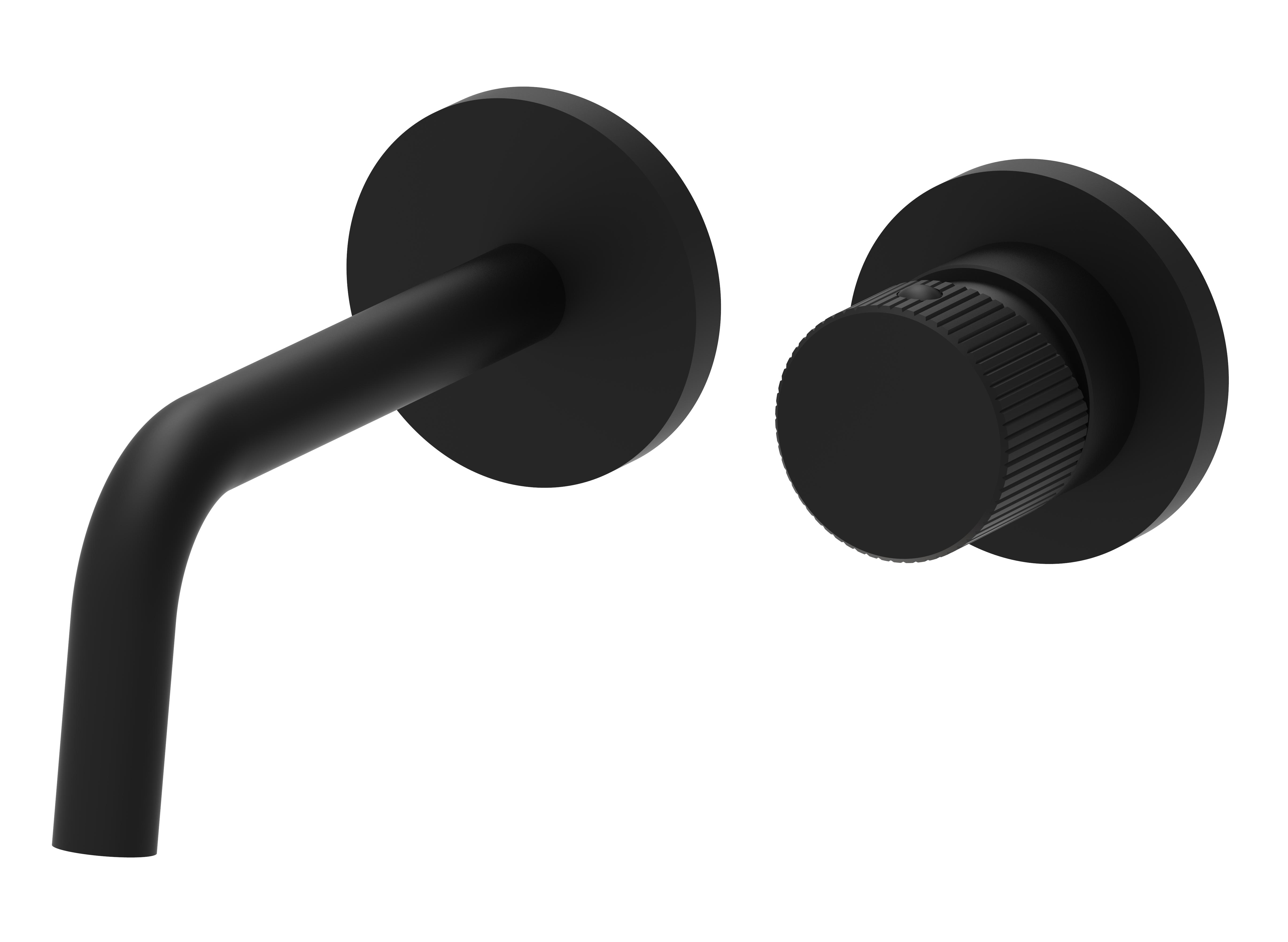 JO104NO70 Смеситель для раковины встраиваемый, накладки диам.70мм латунь, излив 123мм