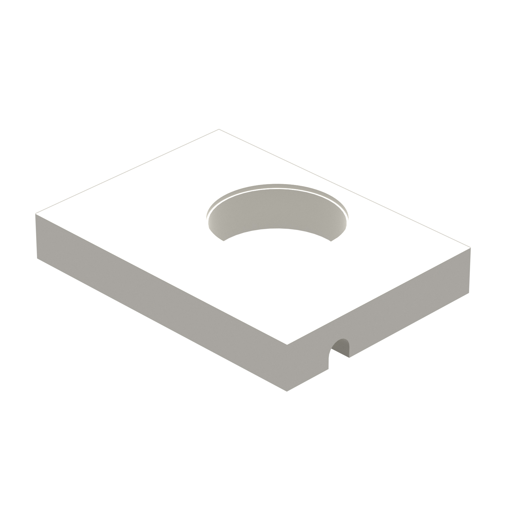 Полка с 1 отверстием ELEMENTA 7N0002F38 white acrylic stone