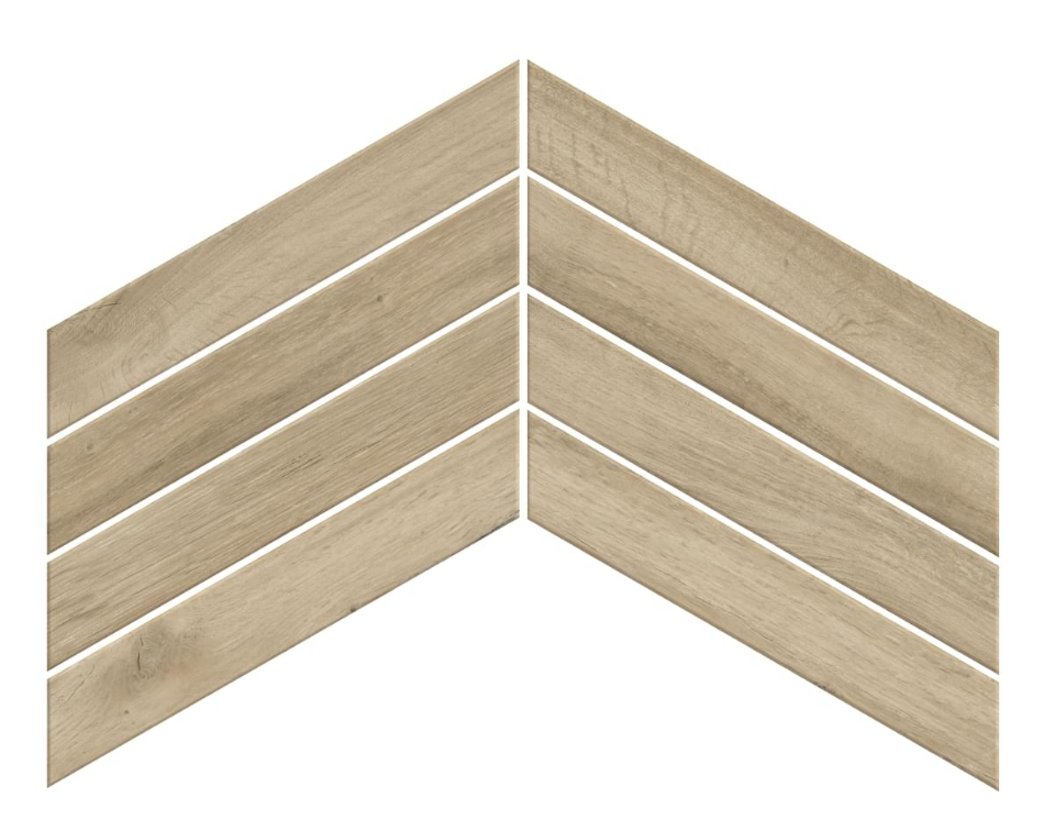 Керамогранит Fusion Oak Golden Chevron Ret 7.5х45