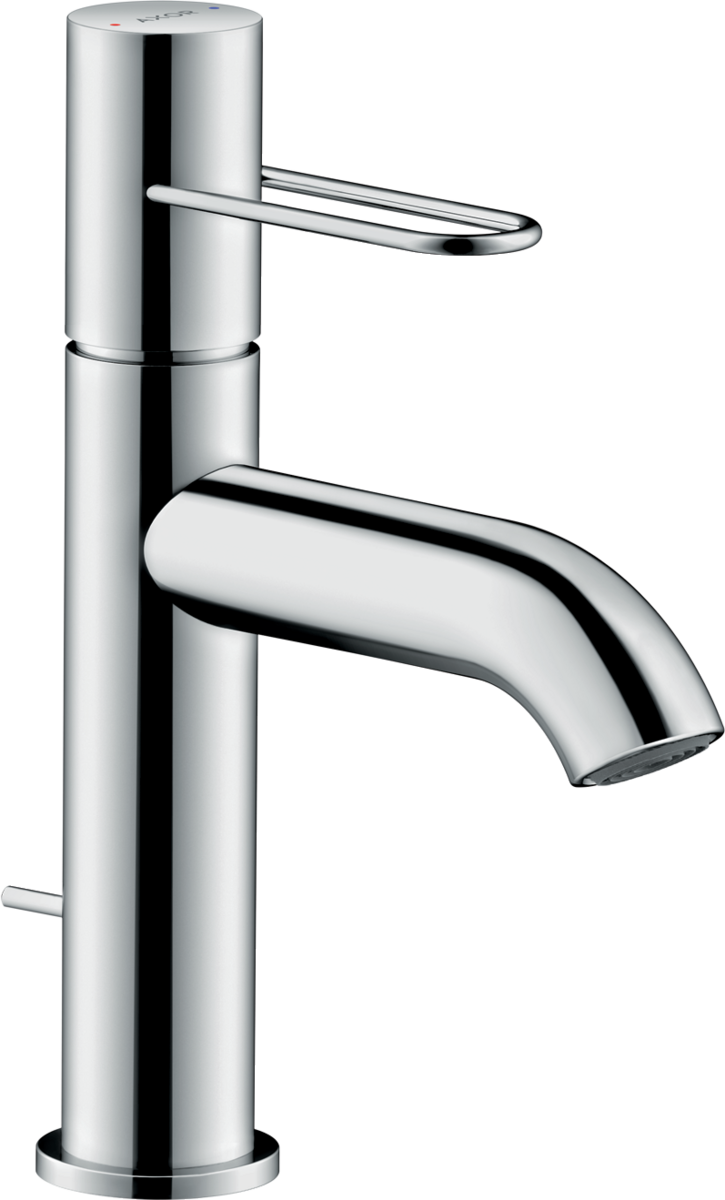 Смеситель для раковины 100, ручка-петля, с дон.клап. AXOR UNO