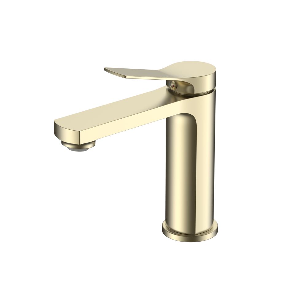 Смеситель для раковины Vincea Arco VBF-4AR01BG, брашированное золото