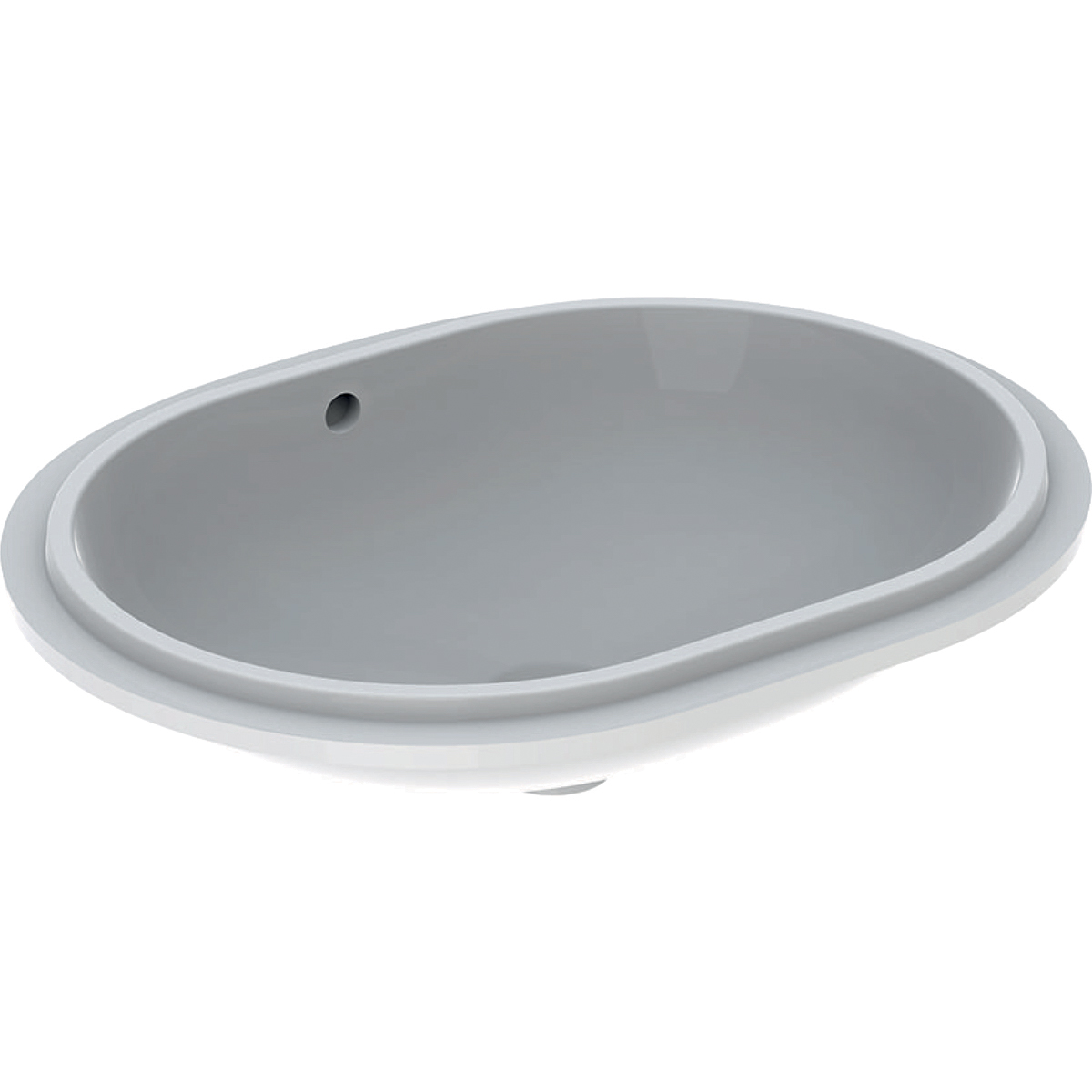 Geberit VariForm Раковина с установкой под столешницу  эллиптичекой формы, T1=55х40 см 500.756.01.2