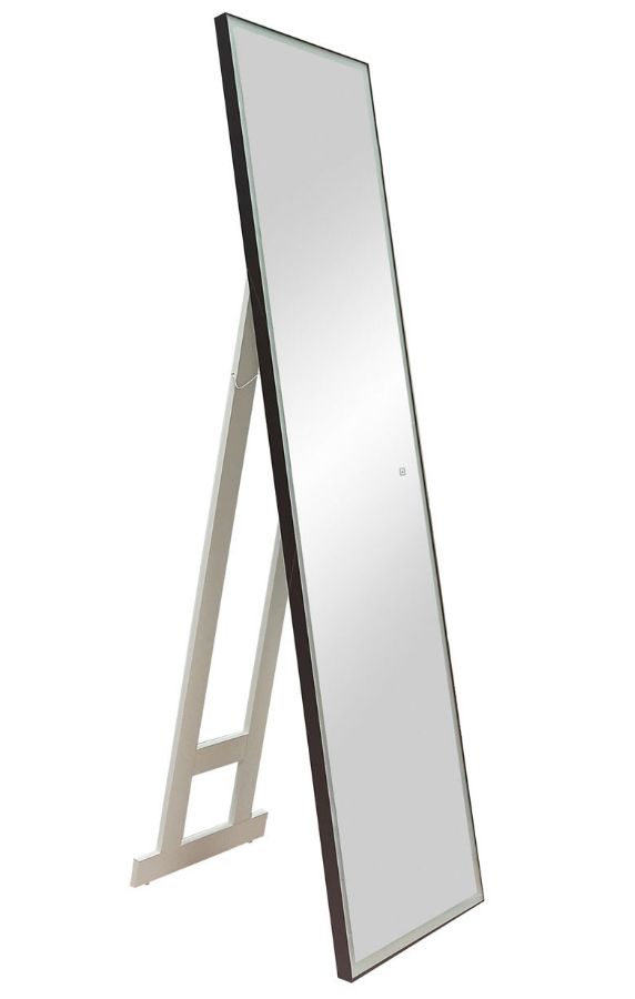 Зеркало "Tower Black Led" 450х1750 напольное (ЧЁРНЫЙ)