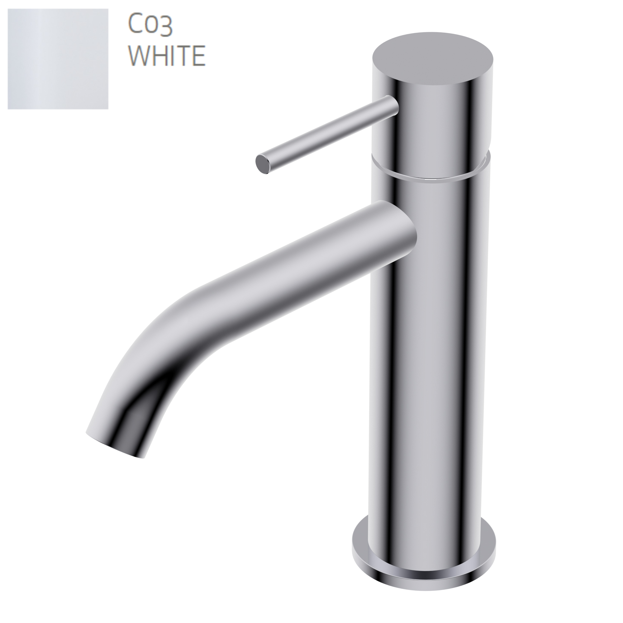 Смеситель д/р DIAMETRO35 S белый