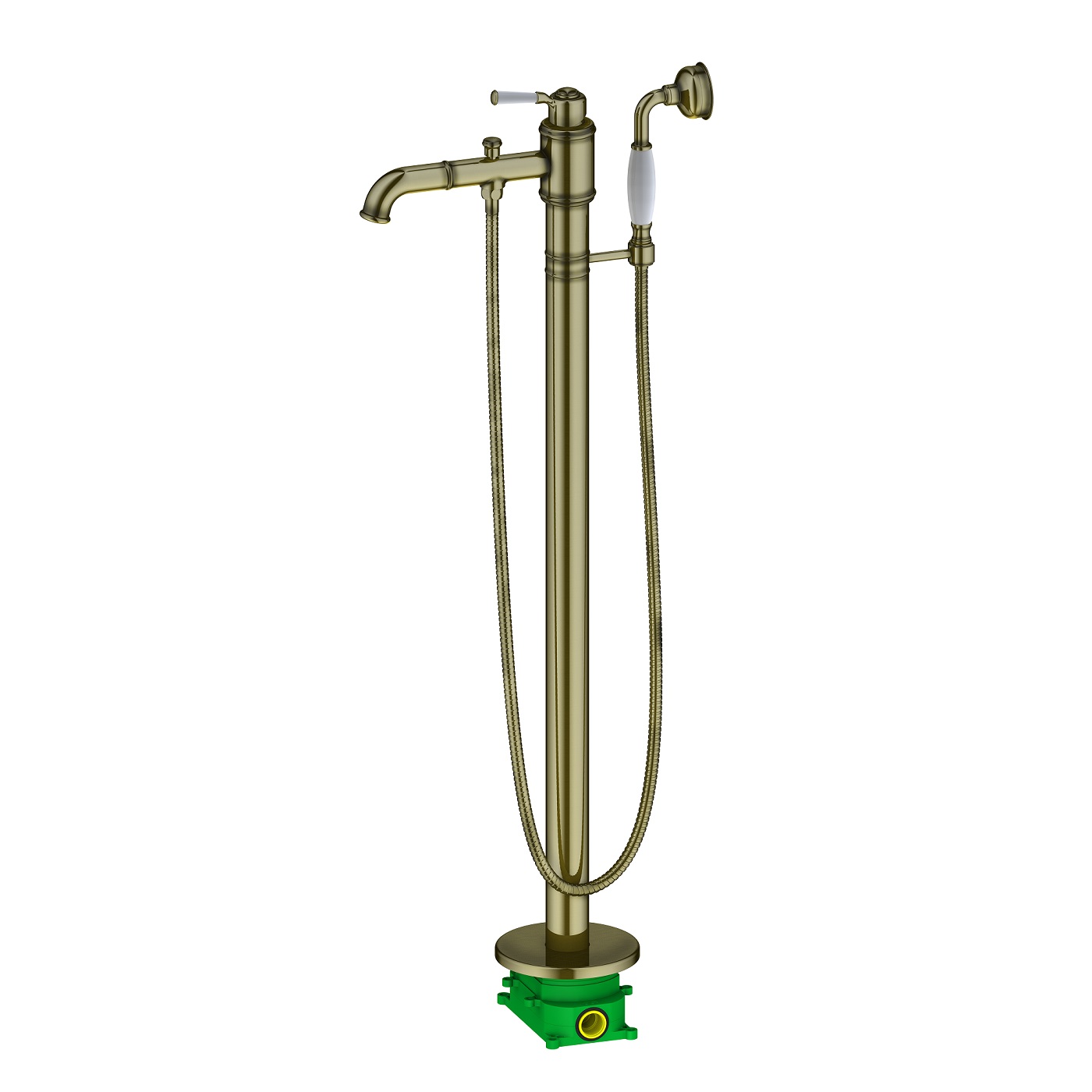 Смеситель д/в напольный Arisa 5300/02Y-CR, антик