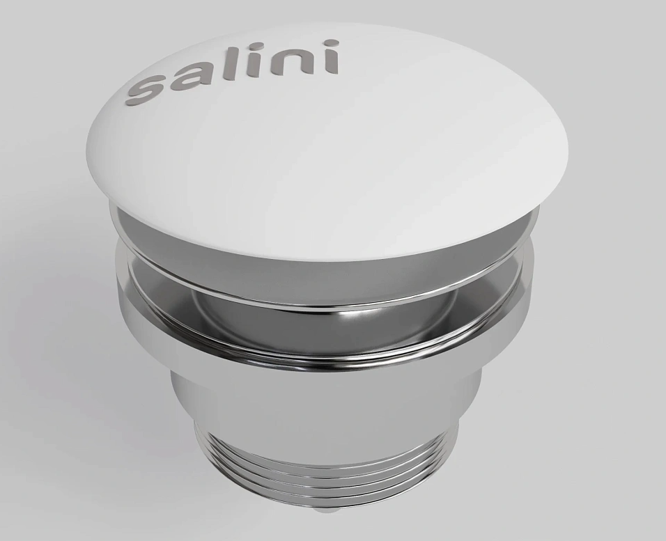 Клапан донный D601 S-Stone для раковины, белый матовый (для Sofia) 