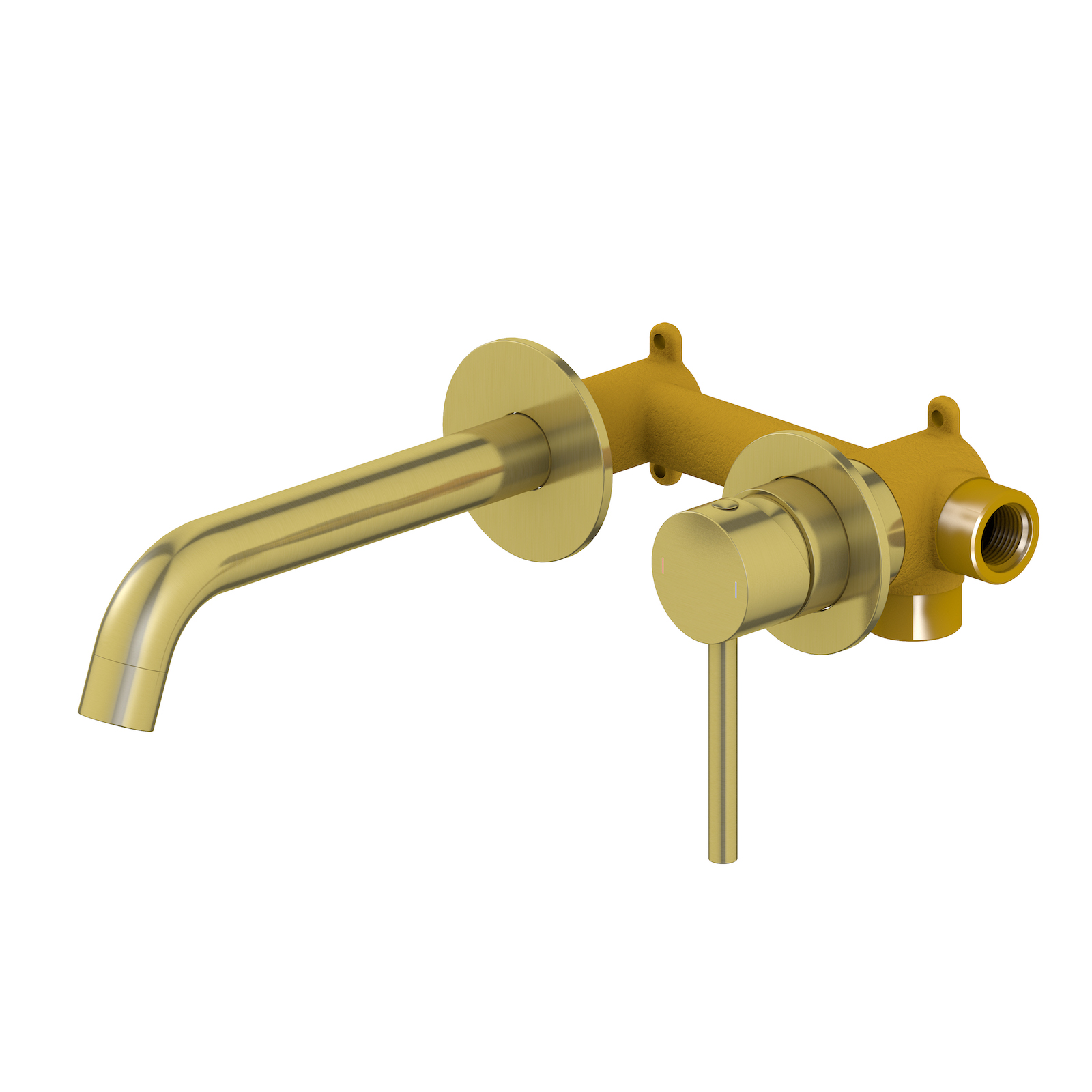 Смеситель д/р встраиваемый Saona 2372/17SM браш золото