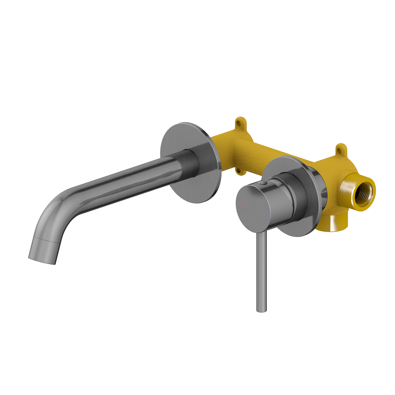 Смеситель д/р встраиваемый Saona 2372/18SM черное золото