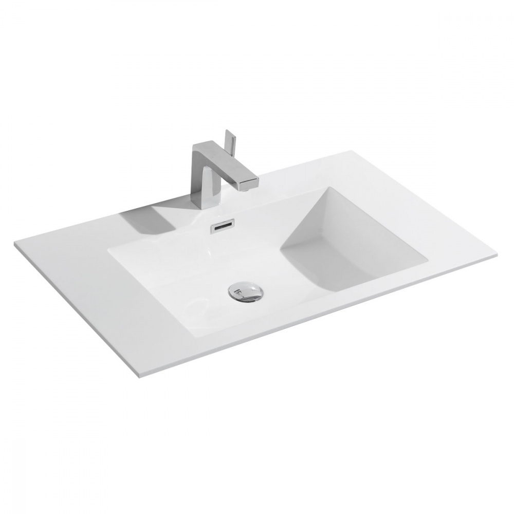 Раковина VINCEA VCB-13800W из искусственного камня, цвет белый