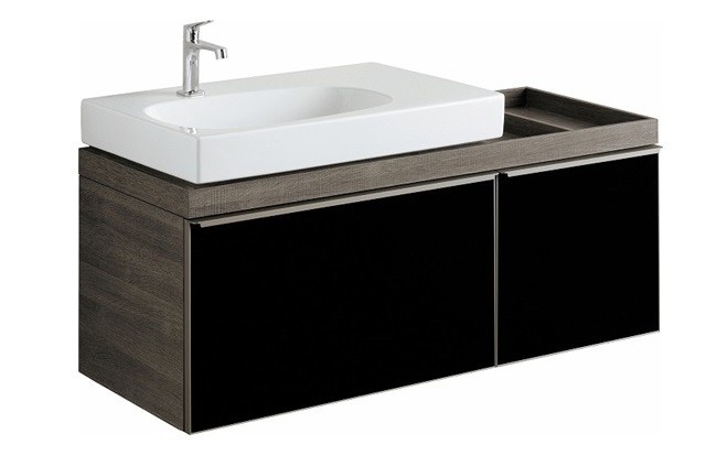 Раковина Geberit CITTERIO 750х500 мм, полочка справа, без перелива 500.545.01.1