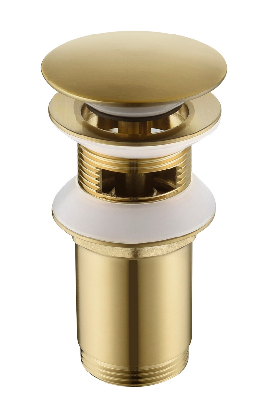 Timo донный клапан 8011/17 brushed gold (автомат)