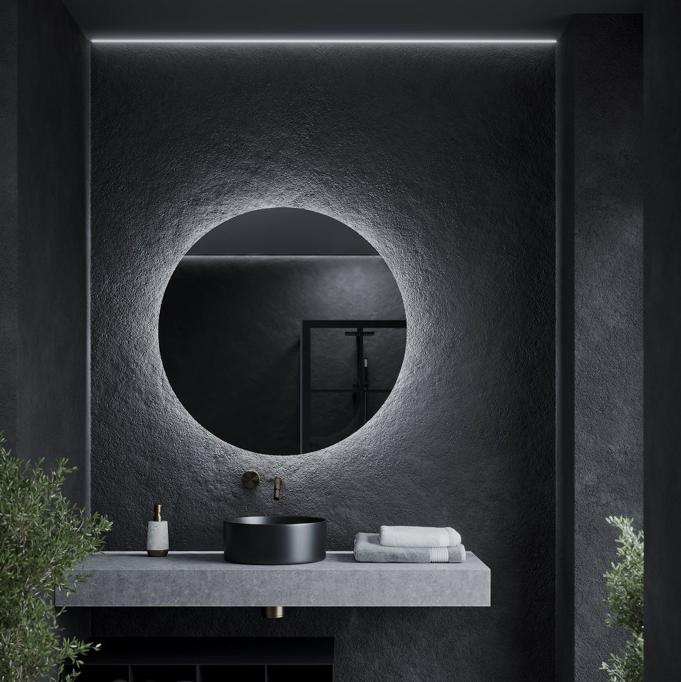 Зеркало Sancos "Sfera Led", Touch сенсор диммируемый, D 1000