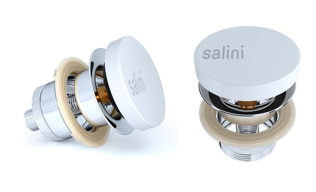 Клапан донный D504 S-Stone для раковины RAL 7012 (для моделей  MAREA, ALDA Mona)