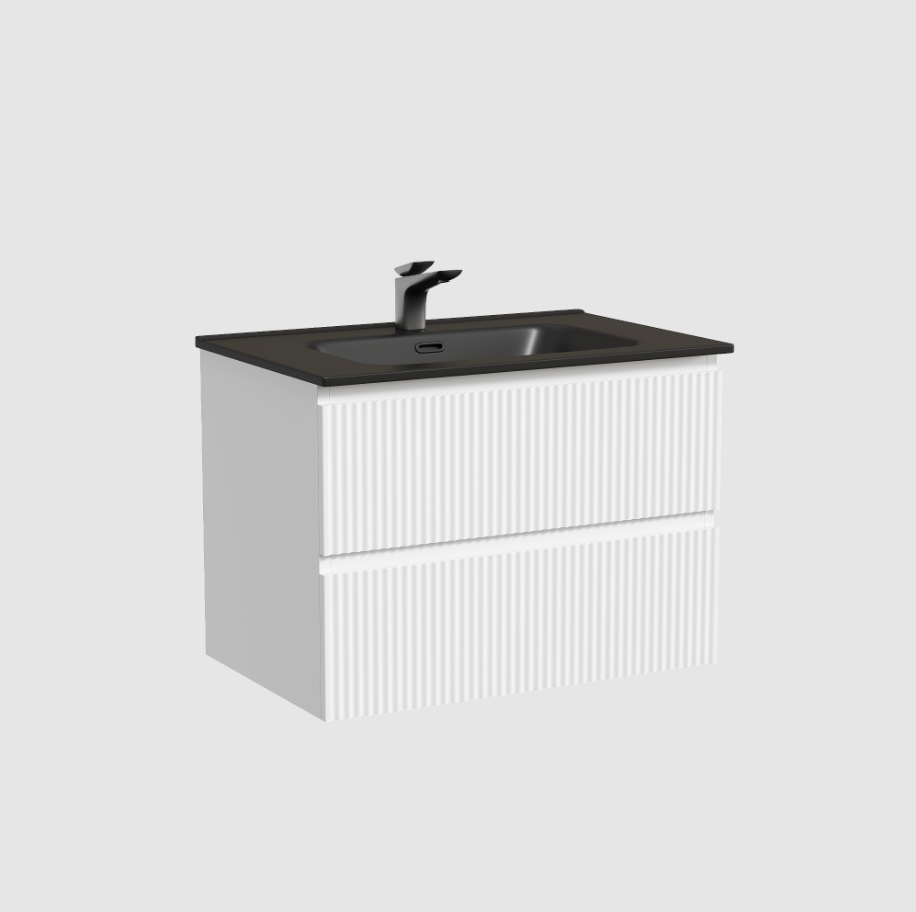 Тумба подвесная Sancos Snob R, два ящика, доводчики,690х445х500  мм, арт.SNR70W , Bianco